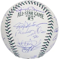 2001 MLB All-Stars Autographed Game Logo Baseball with 17 Signatures - Limited Edition of 10