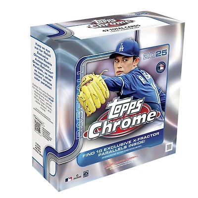 Méga boîte scellée en usine de balles de baseball chromées Topps 2025