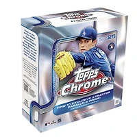 Méga boîte scellée en usine de balles de baseball chromées Topps 2025