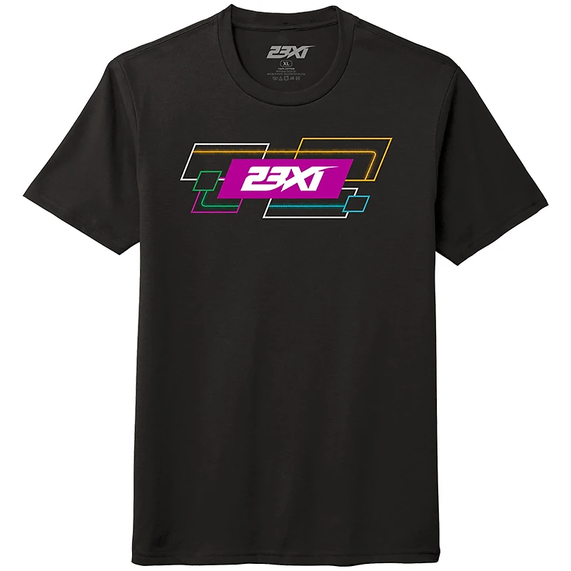 Men's 23XI Racing Black Team Tri-Blend T-Shirt