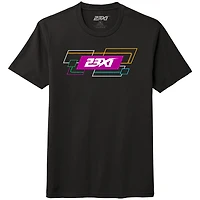 Men's 23XI Racing Black Team Tri-Blend T-Shirt