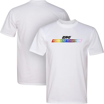 T-shirt tri-mélange blanc Forward Together Pride 23XI Racing pour homme