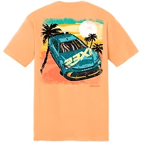 Men's Classic Ink Orange 23XI Racing Sunset Car Lifestyle T-Shirt
