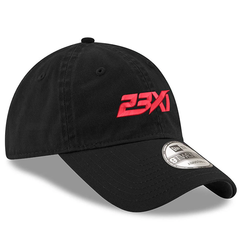 Casquette réglable noire 23XI Racing New Logo 9TWENTY New Era pour hommes
