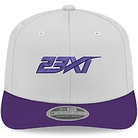 Casquette ajustable New Era 23XI Racing 9SEVENTY Team pour homme, blanche/violette