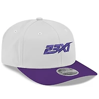 Casquette ajustable New Era 23XI Racing 9SEVENTY Team pour homme, blanche/violette