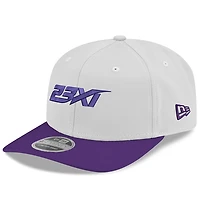 Casquette ajustable New Era 23XI Racing 9SEVENTY Team pour homme, blanche/violette