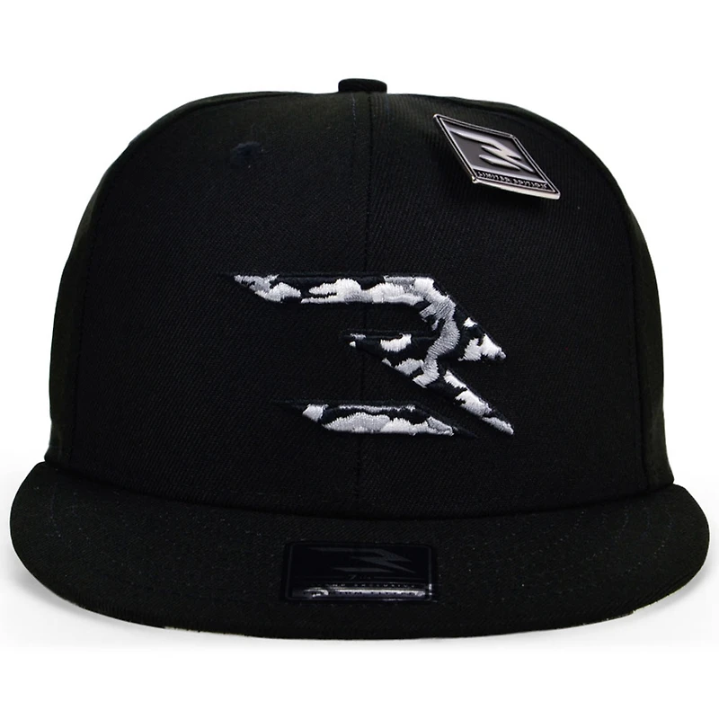Men's 3BRAND by Russell Wilson Black/Camo Fashion Fitted Hat