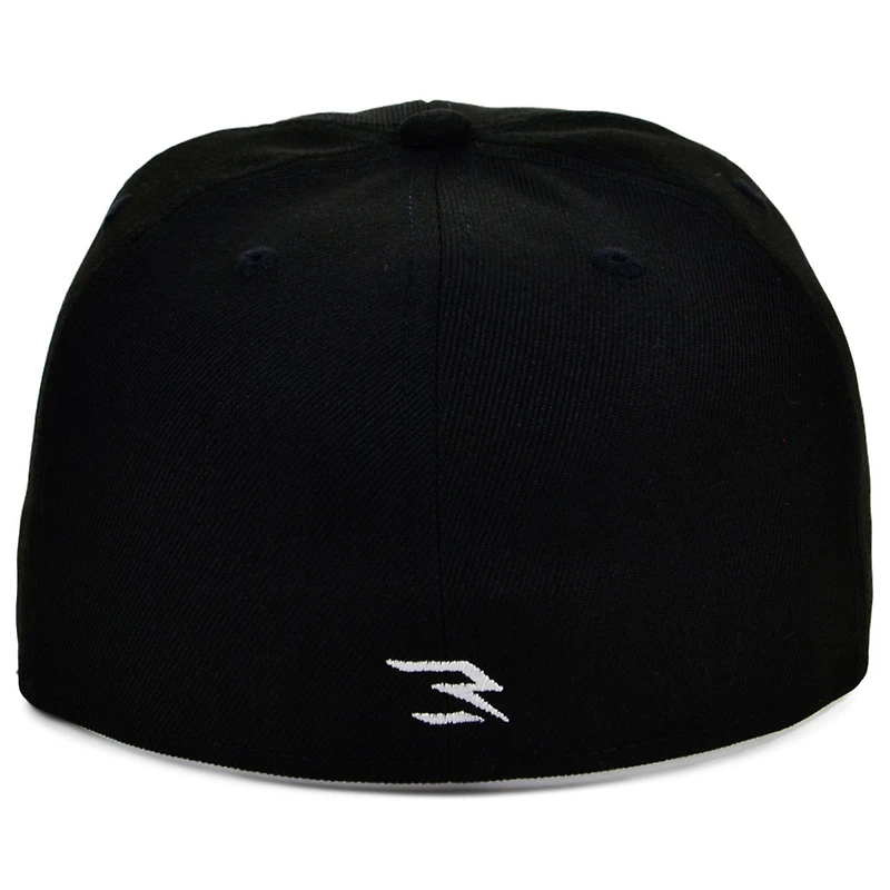 Men's 3BRAND by Russell Wilson Black/Camo Fashion Fitted Hat