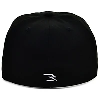 Men's 3BRAND by Russell Wilson Black/Camo Fashion Fitted Hat