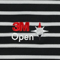 Men's Nike  Black 3M Open Victory Stripe Performance Polo