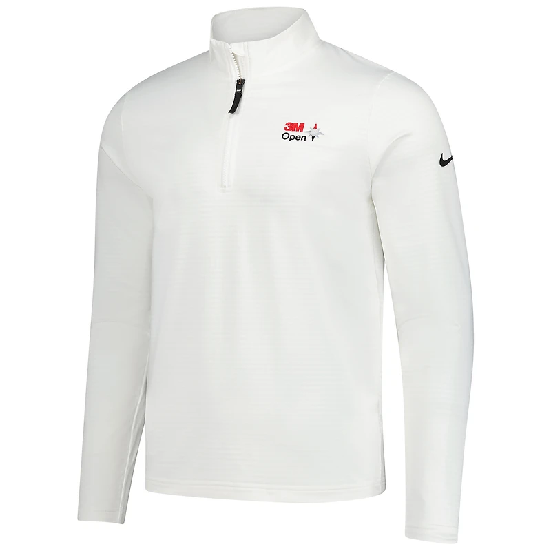 Pull Nike 3M Open Performance Victory à demi-zip pour homme blanc