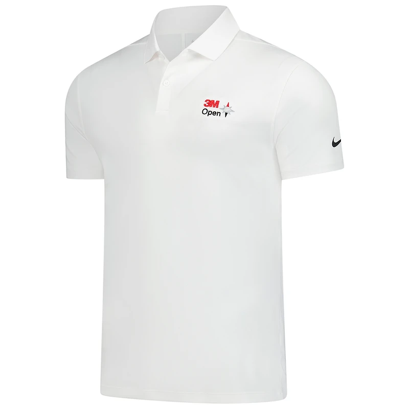 Men's Nike White 3M Open Performance Victory Solid Polo