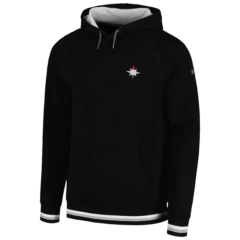 Sweat à capuche raglan ouvert 3M pour tabouret de bar homme Golf noir