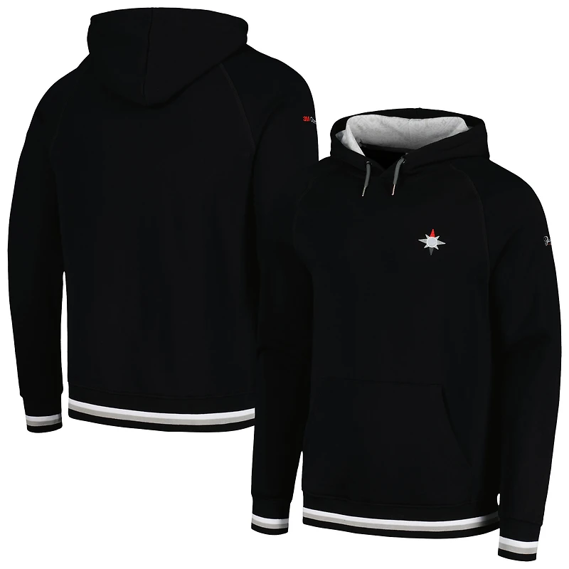 Sweat à capuche raglan ouvert 3M pour tabouret de bar homme Golf noir