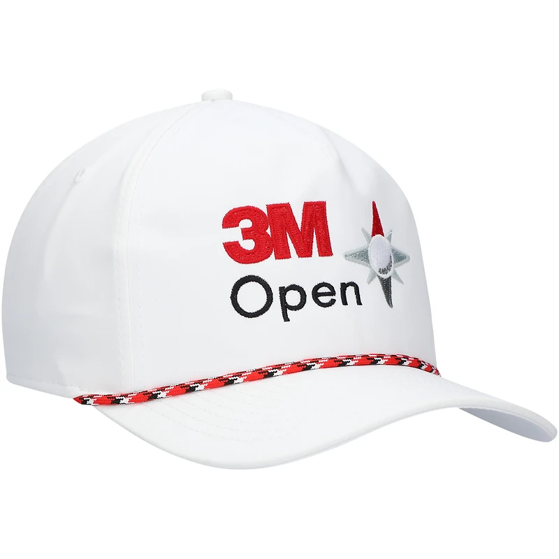 Casquette Snapback en corde ouverte 3M pour tabouret de bar pour homme Golf Blanc