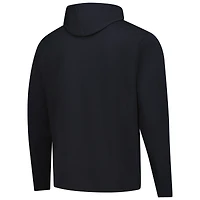 Men's FootJoy Black 3M Open Ottoman Jacquard Pullover Hoodie