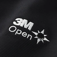 Men's FootJoy Black 3M Open Ottoman Jacquard Pullover Hoodie