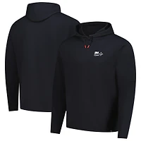 Men's FootJoy Black 3M Open Ottoman Jacquard Pullover Hoodie