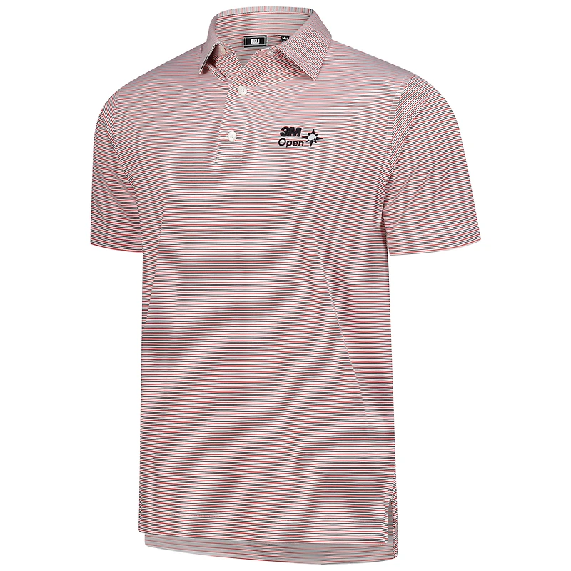 Men's FootJoy Gray 3M Open Emory Stripe ProDry Polo
