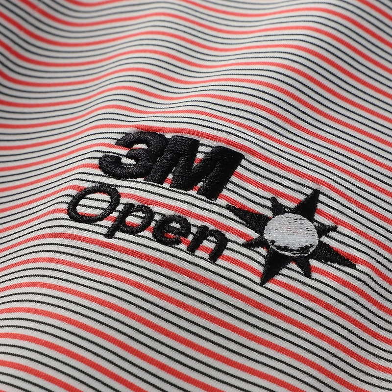 Men's FootJoy Gray 3M Open Emory Stripe ProDry Polo