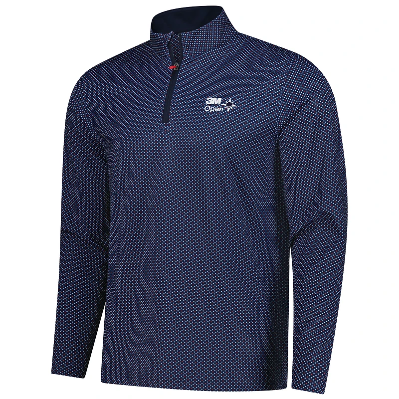 Men's Puma Navy 3M Open Volition Micro Star Quarter-Zip Pullover