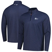 Men's Puma Navy 3M Open Volition Micro Star Quarter-Zip Pullover