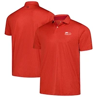 Men's Puma Red 3M Open MATTR Micro Floral Polo
