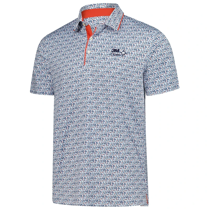 Men's Puma White 3M Open CLOUDSPUN Branch Polo