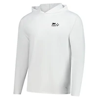Sweat à capuche raglan blanc Puma 3M Open You-V Brrr pour homme