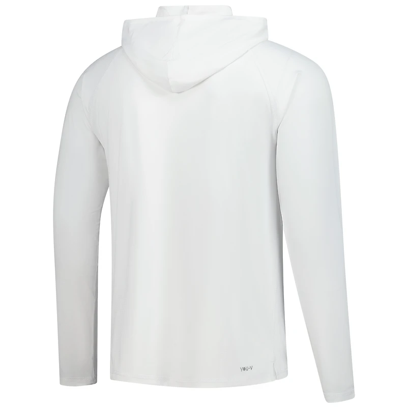 Sweat à capuche raglan blanc Puma 3M Open You-V Brrr pour homme