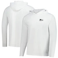 Sweat à capuche raglan blanc Puma 3M Open You-V Brrr pour homme