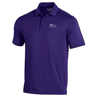 Men's Under Armour Purple 3M Open T2 Green Polo