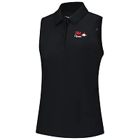 Women's Nike  Black 3M Open Victory Performance Sleeveless Polo