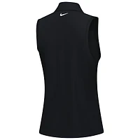 Women's Nike  Black 3M Open Victory Performance Sleeveless Polo