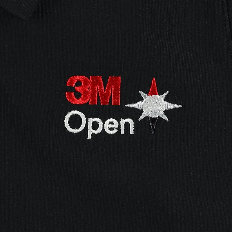 Women's Nike  Black 3M Open Victory Performance Sleeveless Polo