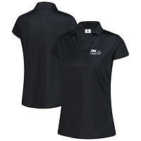 Polo imprimé à manches courtes ouvert FootJoy noir 3M pour femme