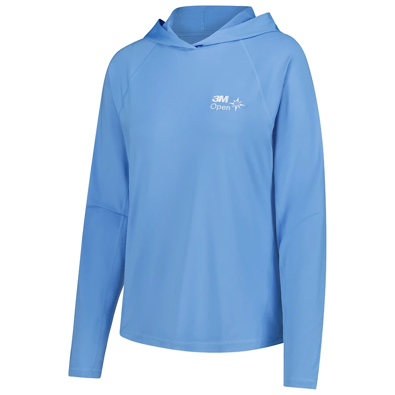 Women's Puma Light Blue 3M Open You-V Brrr Raglan Hoodie