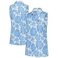 Women's Puma White 3M Open Cloudspun Botanic Sleeveless Polo