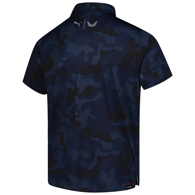 Youth Puma Navy 3M Open MATTR Volition Camo Polo