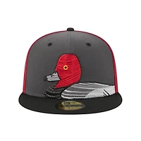 Men's New Era  Gray Aberdeen IronBirds Theme Nights 59FIFTY Fitted Hat