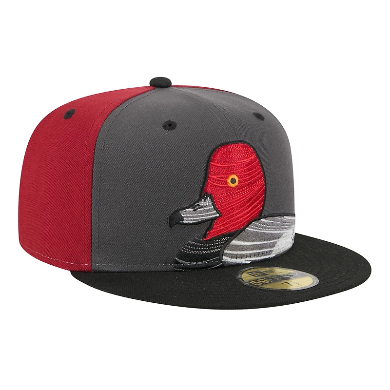 Men's New Era  Gray Aberdeen IronBirds Theme Nights 59FIFTY Fitted Hat