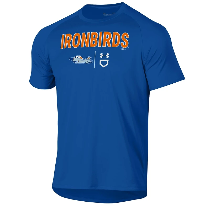 T-shirt technique Under Armour Royal Aberdeen IronBirds pour homme