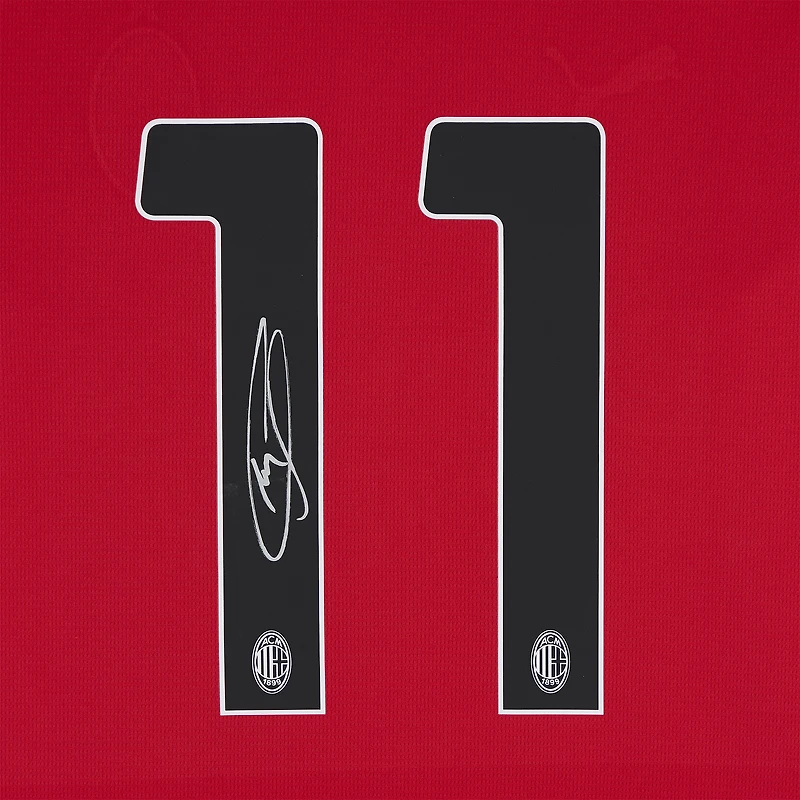 Christian Pulisic AC Milan Autographed 2023-24 Red/Black Home Puma Jersey  - Icons