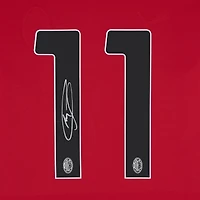 Christian Pulisic AC Milan Autographed 2023-24 Red/Black Home Puma Jersey  - Icons