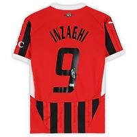 Filippo Inzaghi AC Milan Autographed Red/Black Puma Modern Home Jersey