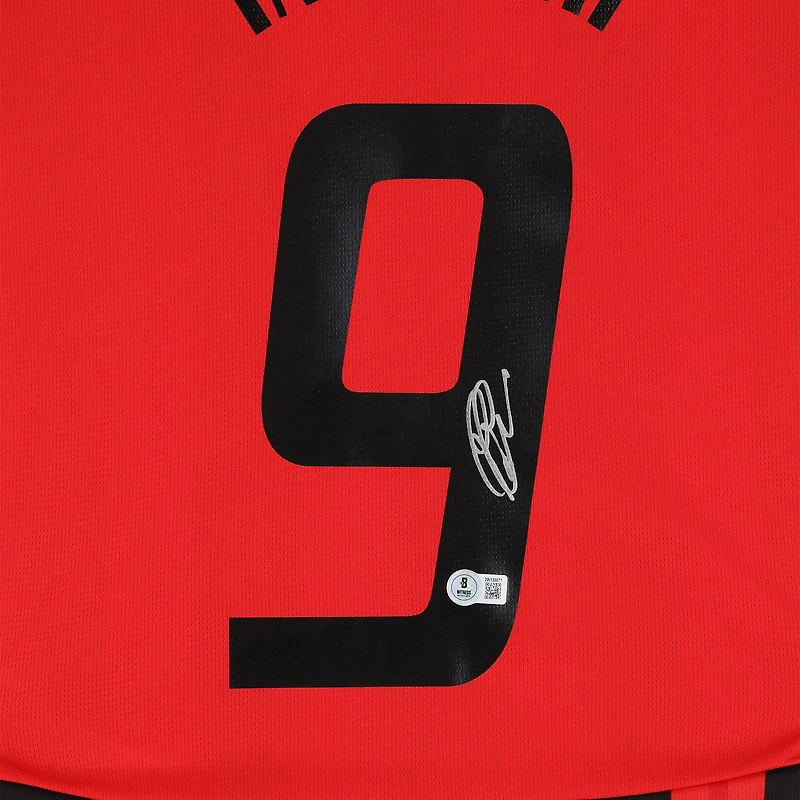 Filippo Inzaghi AC Milan Autographed Red/Black Puma Modern Home Jersey