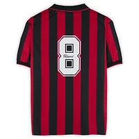 Frank Rijkaard AC Milan Autographed Red/Black Home Jersey  - Icons