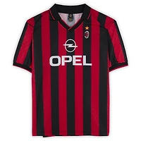 Frank Rijkaard AC Milan Autographed Red/Black Home Jersey  - Icons