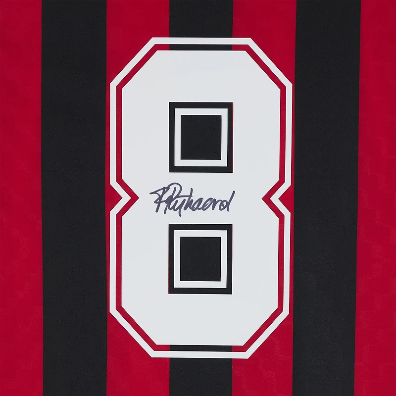Frank Rijkaard AC Milan Autographed Red/Black Home Jersey  - Icons